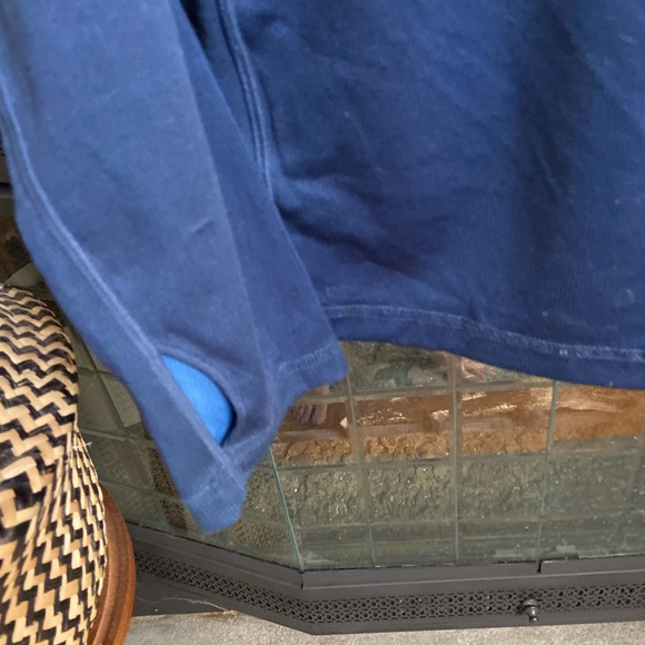 Rhone Blue Sequoia Air Pull Over Quarter Zip Athletic Sweatshirt, Size L - Picture 6 of 6